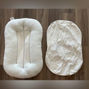 Snuggle Me Organic infant lounger and cover